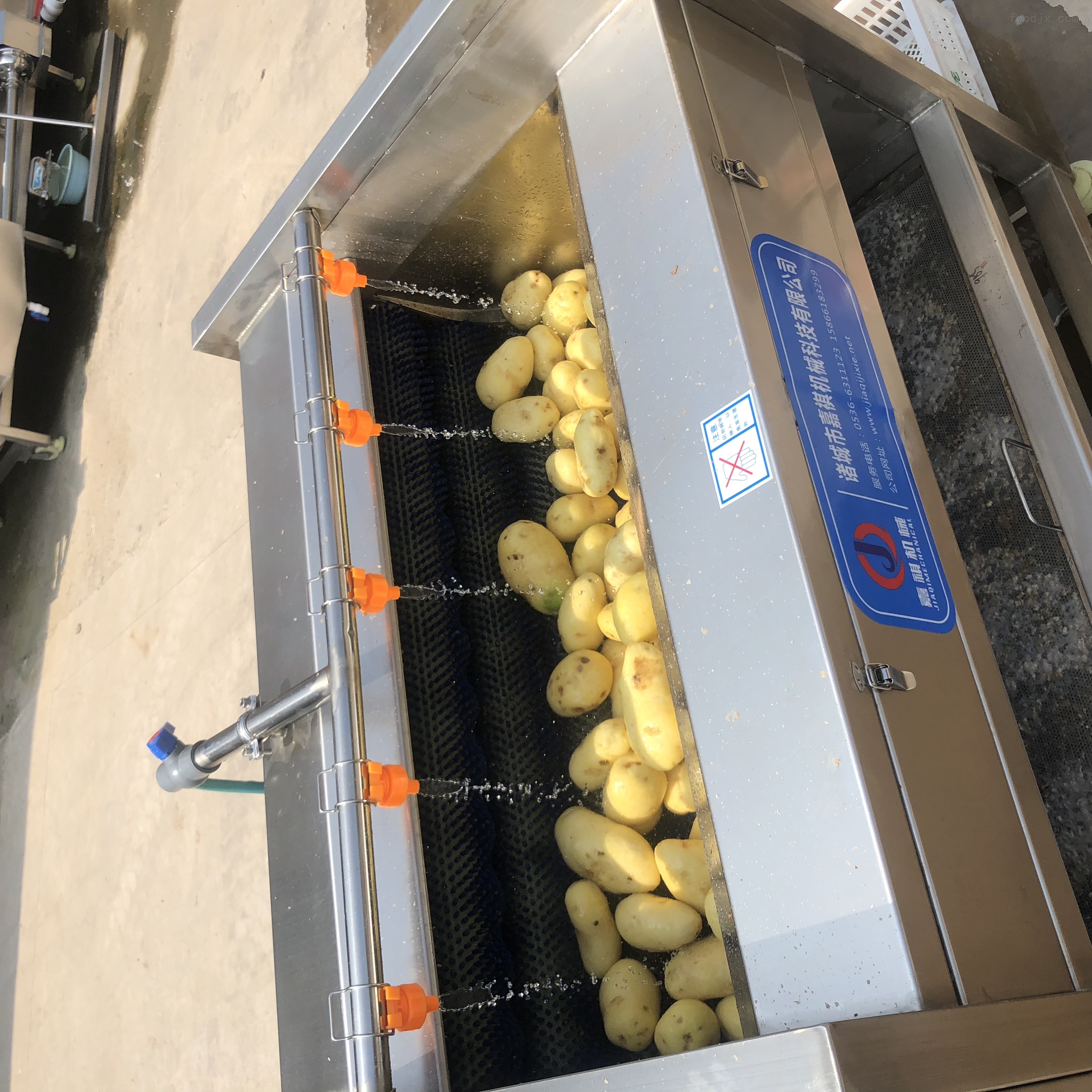 不锈钢土豆清洗去皮机