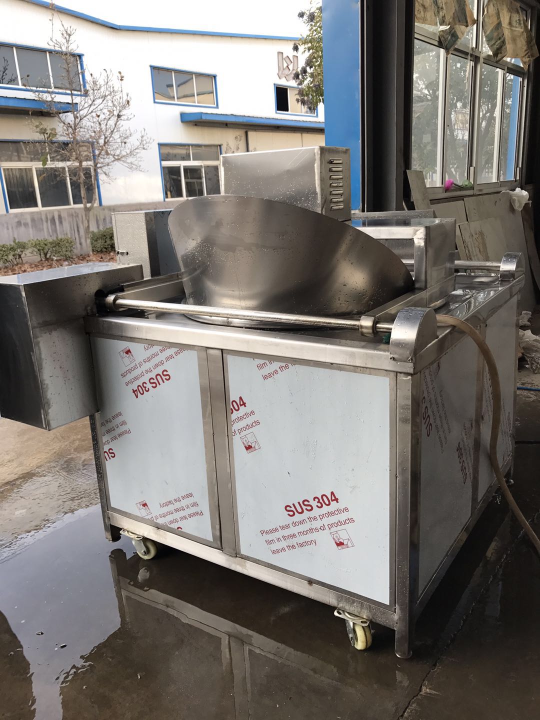 燃气加热麻花油炸机油炸设备